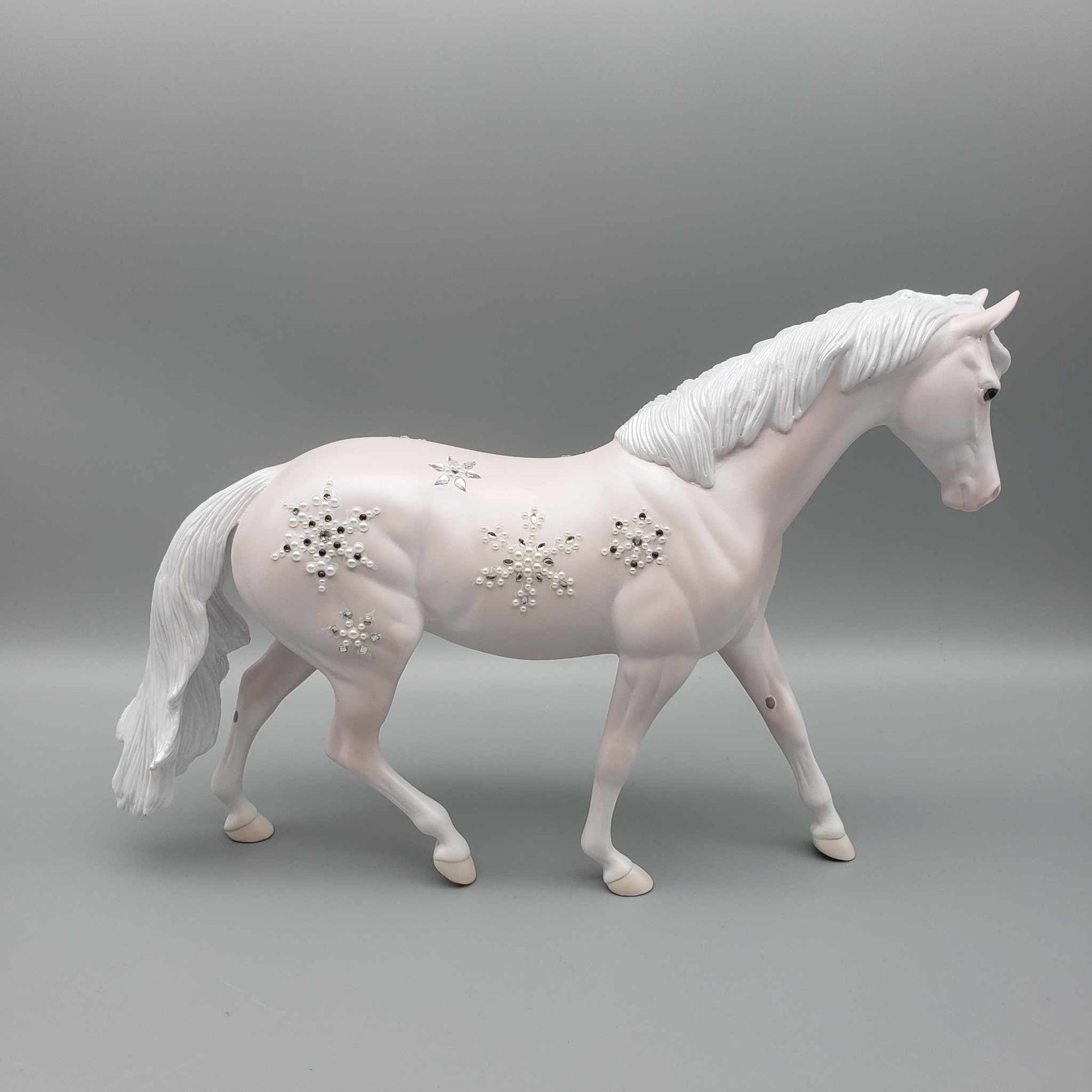 Season Sparkle OOAK Pink Bling Pony And Pillow Set By Jess Hamill Facebook Auction Holiday Sale HS23