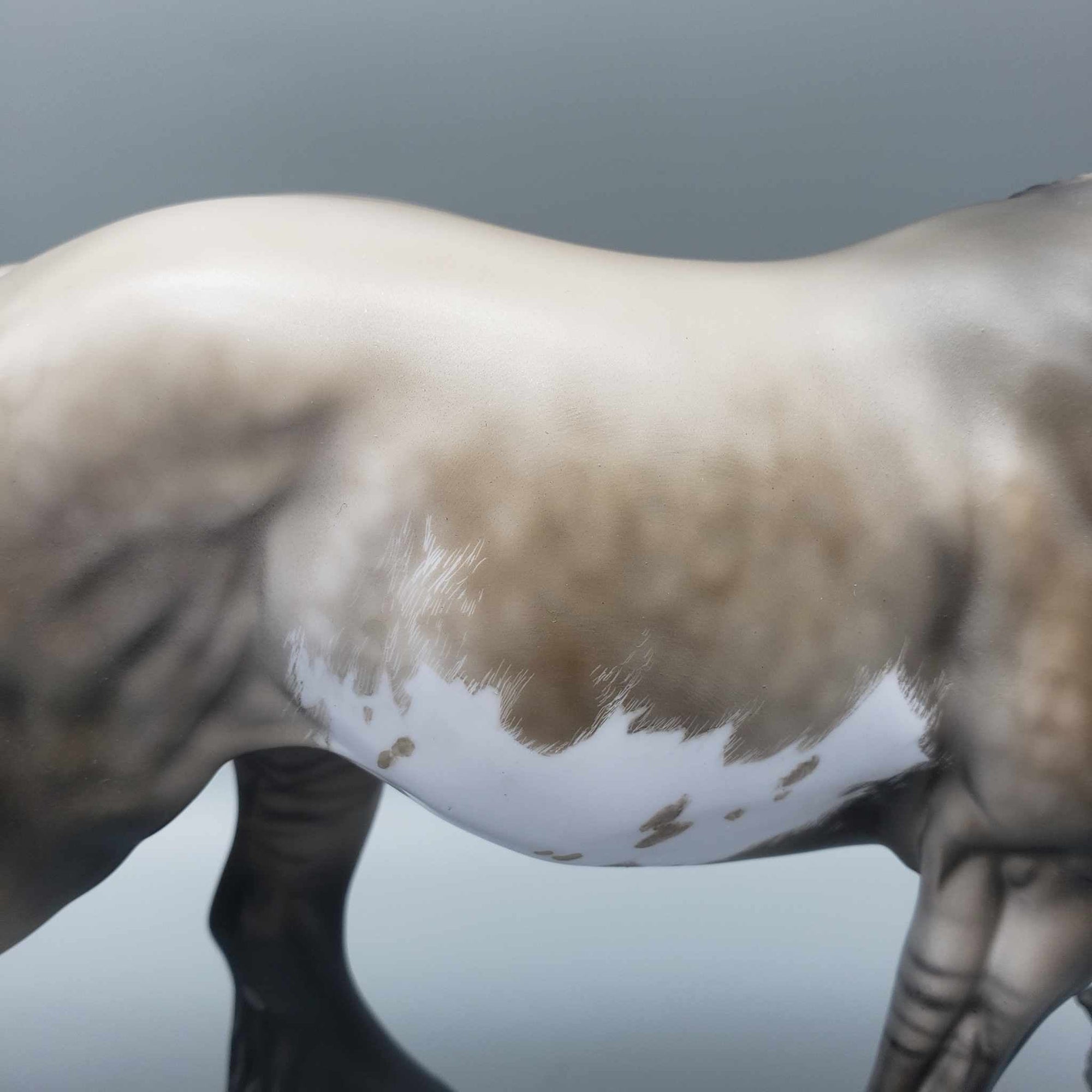 Spirit of Christmas OOAK Customized Dappled Grulla Overo Irish Cob By Julie Keim Holiday Sale HS23