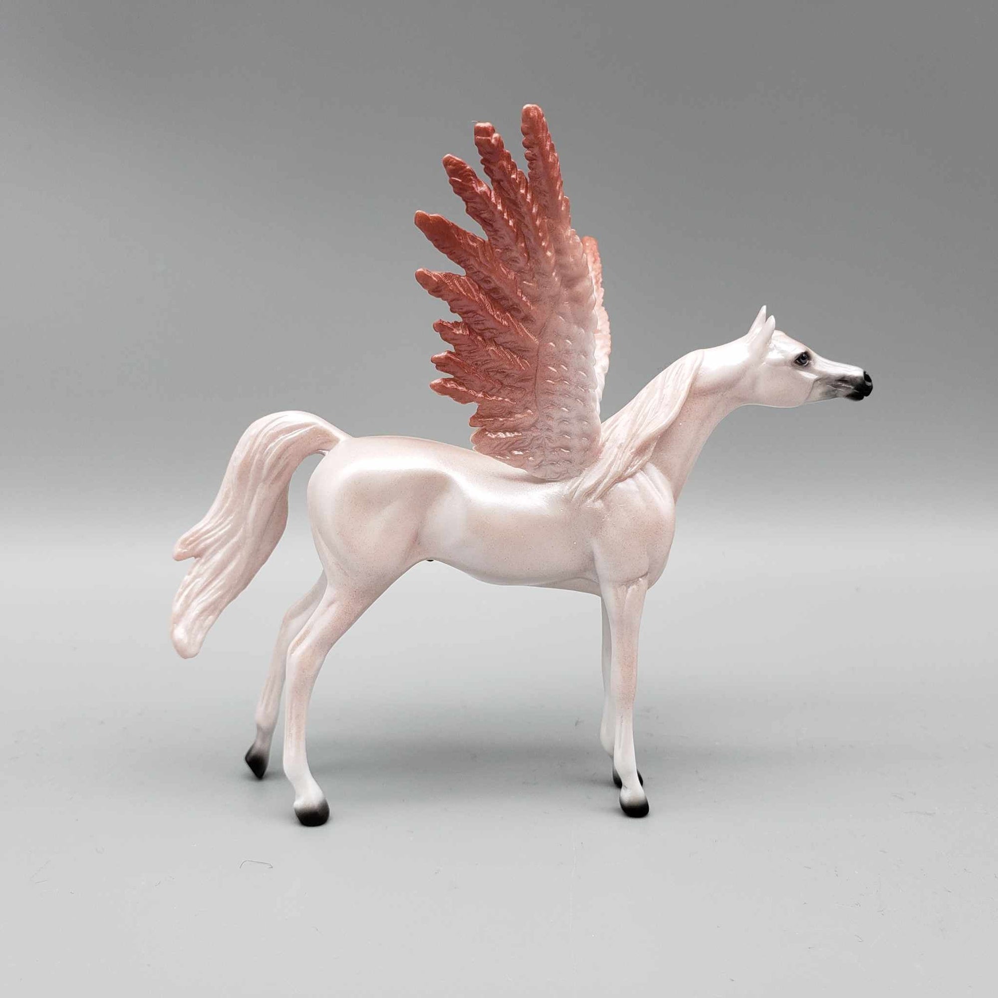 Delighted OOAK Deco Pink Champagne Angel Winged Arabian Chip By Carrie Keller Holiday Sale HS23