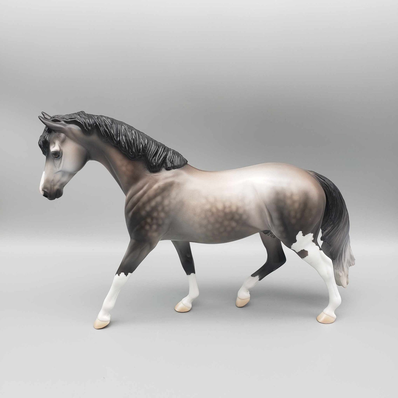 Tinsel Town OOAK Dappled Rose Gray Pony By Jess Hamill Holiday Sale HS23