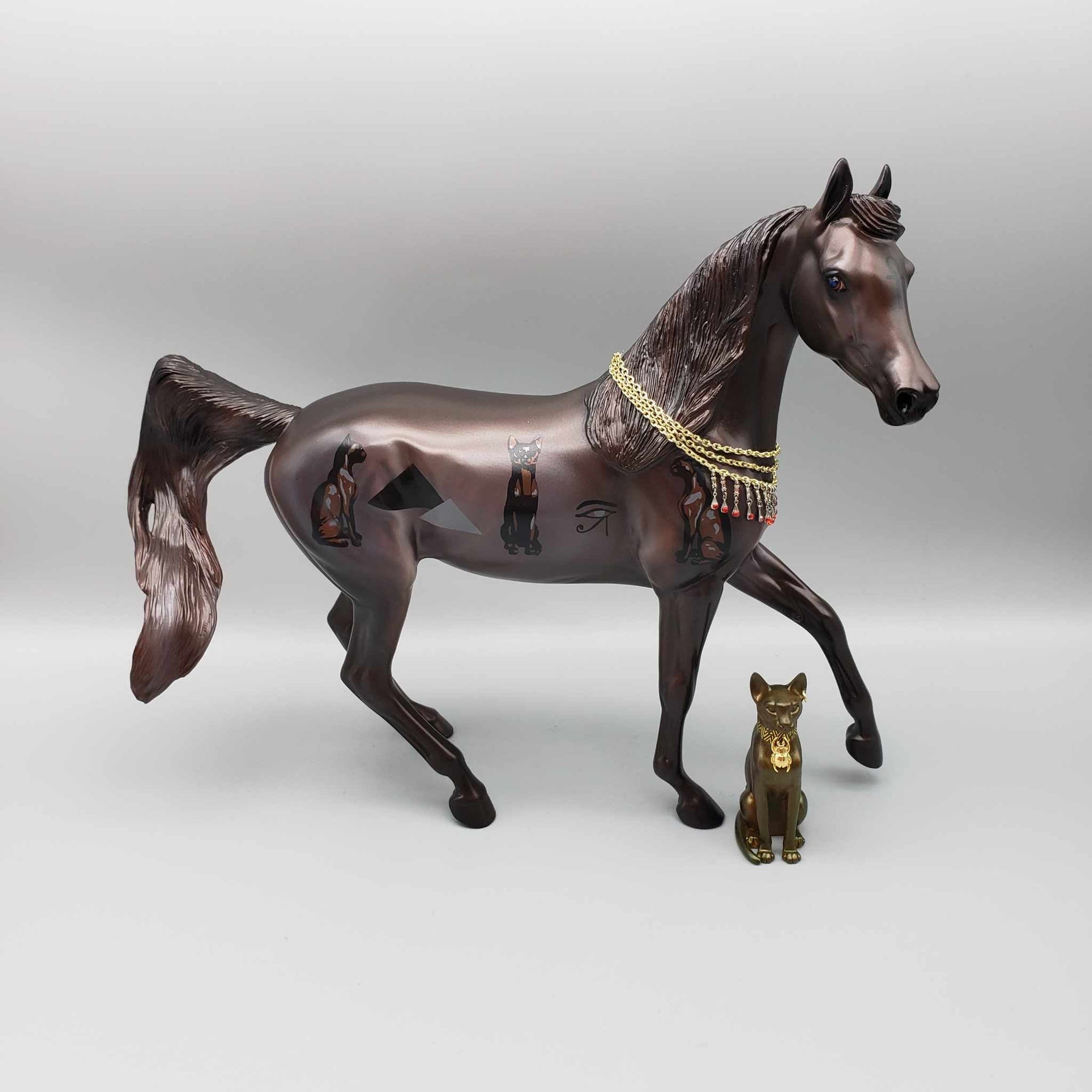 Francet III OOAK Egyptian Cat Decorator Arab Mare Set By Caroline Boydston Best Offers Holiday Sale HS23