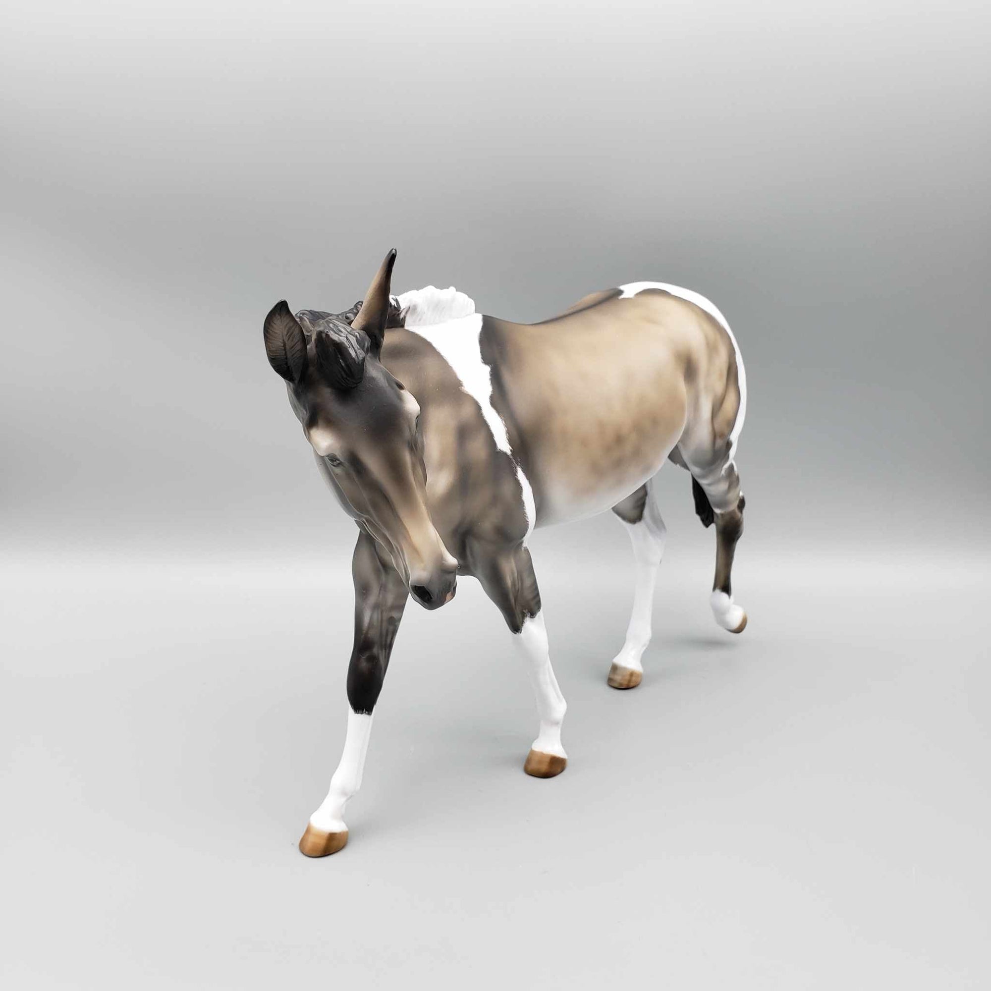 Pa-Rum Pum Pum Pum OOAK Grulla Tobiano Custom Mule By Julie Keim Holiday Best Offers 12/11/23