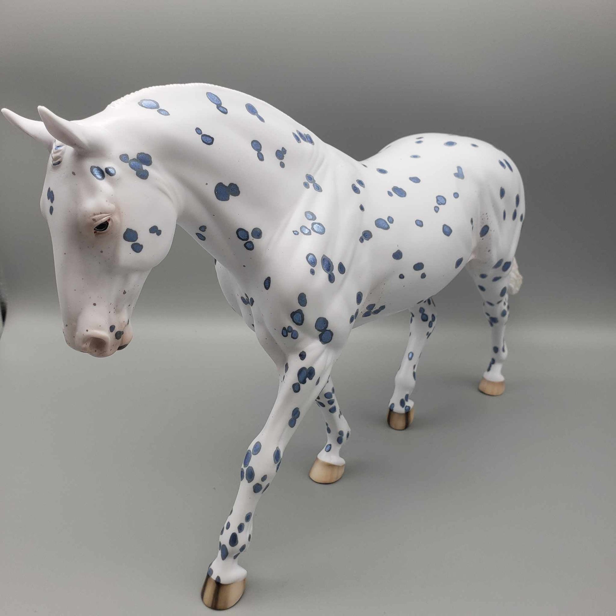 Pretty Paper OOAK Blue Leopard Appaloosa By Ellen Robbins Holiday Sale HS23