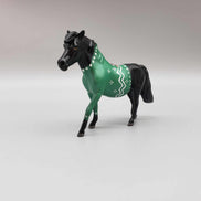 Gingerbread Sweater OOAK Deco Black W/ Green Gingerbread Sweater Pony Chip By Jess Hamill Holiday Sale HS23