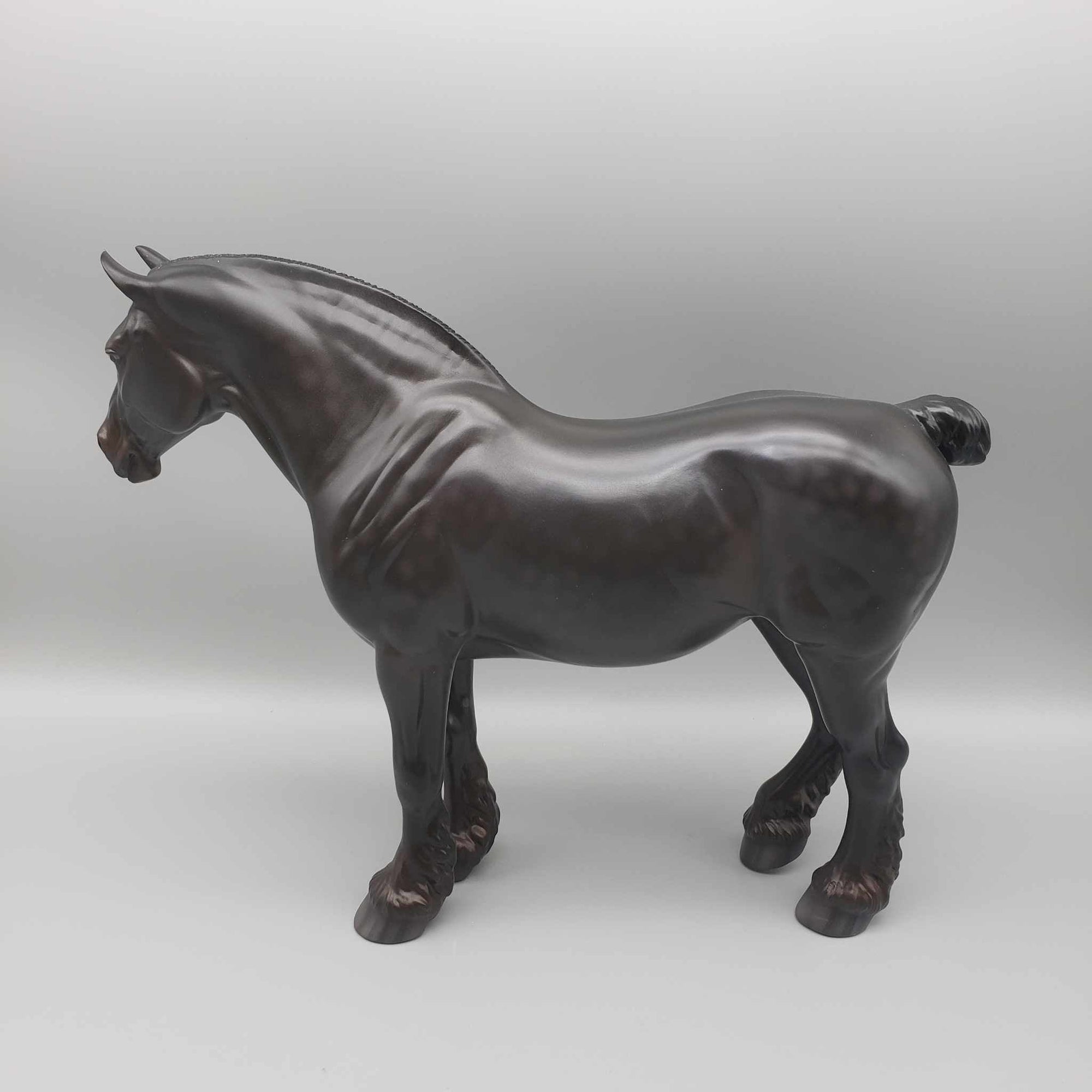 Cinnamon Coffee OOAK  Dappled Black Draft W/ Etched Star &amp; Snip By Jess Hamill Holiday Sale HS23