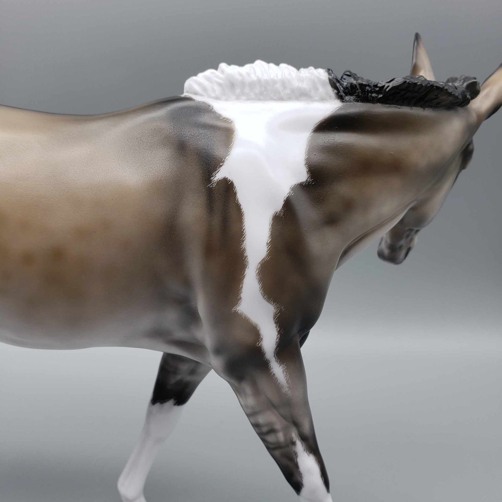 Pa-Rum Pum Pum Pum OOAK Grulla Tobiano Custom Mule By Julie Keim Holiday Best Offers 12/11/23