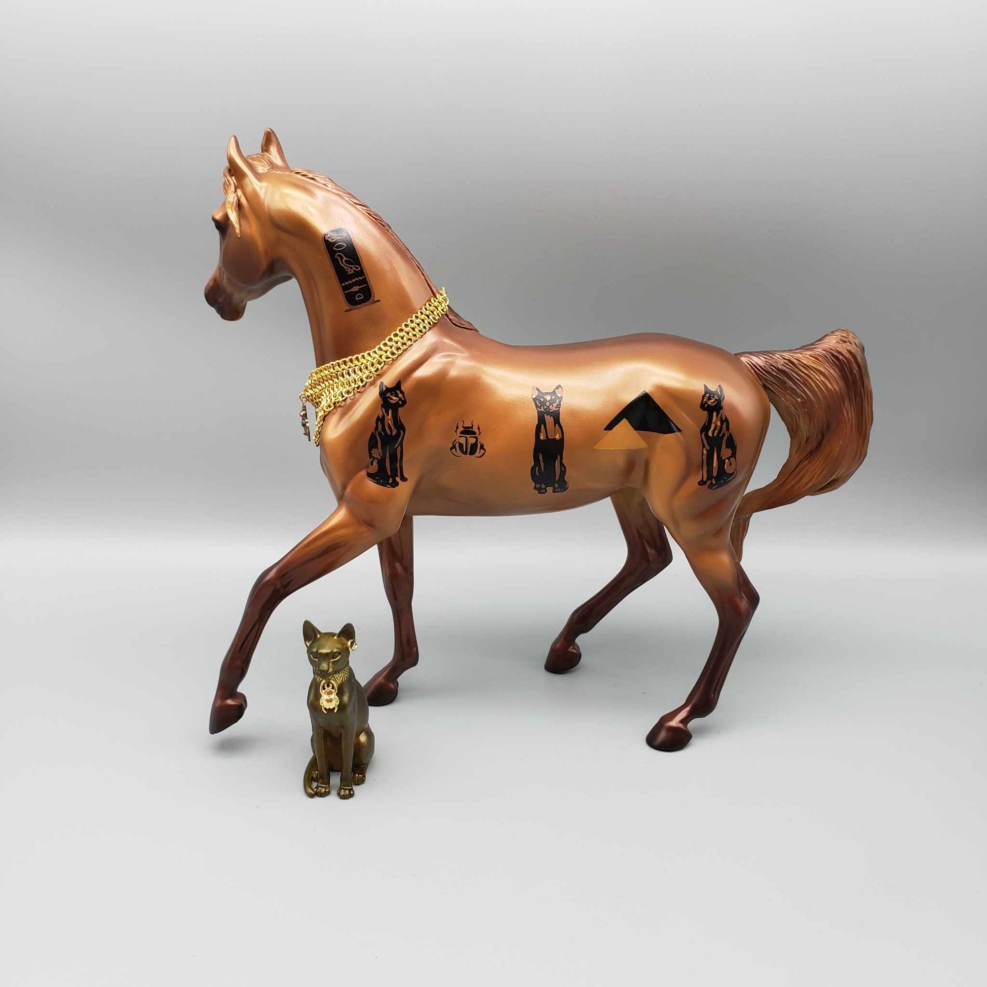 Francet IV OOAK Egyptian Cat Decorator Arab Mare Set By Caroline Boydston Best Offers Holiday Sale HS23