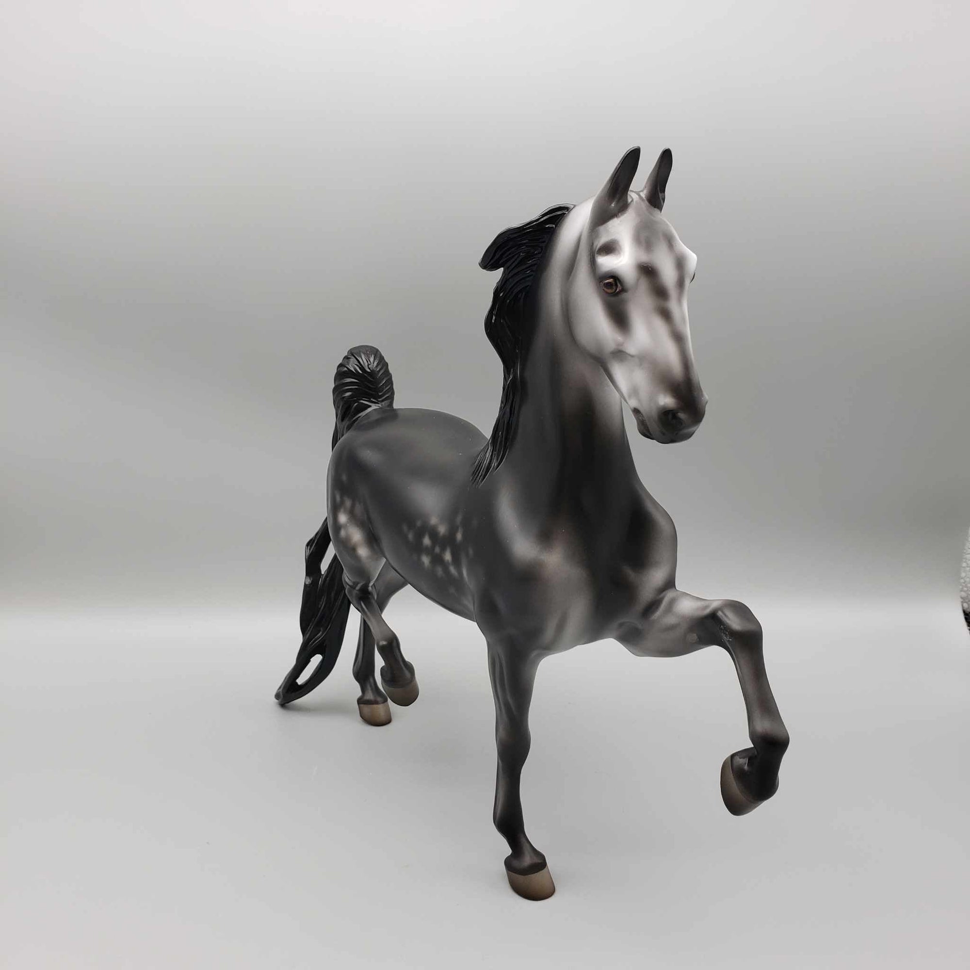 Licorice OOAK Dappled Gray Saddlebred By Jess Hamill Holiday Sale HS23