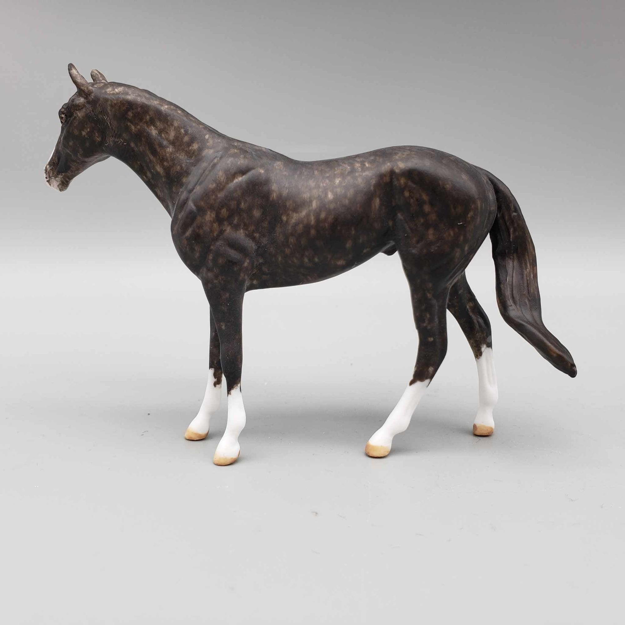 Greenleaes OOAK Star Dappled Dark Bay Thoroughbred Chip By Andrea Thomason Holiday Sale HS23