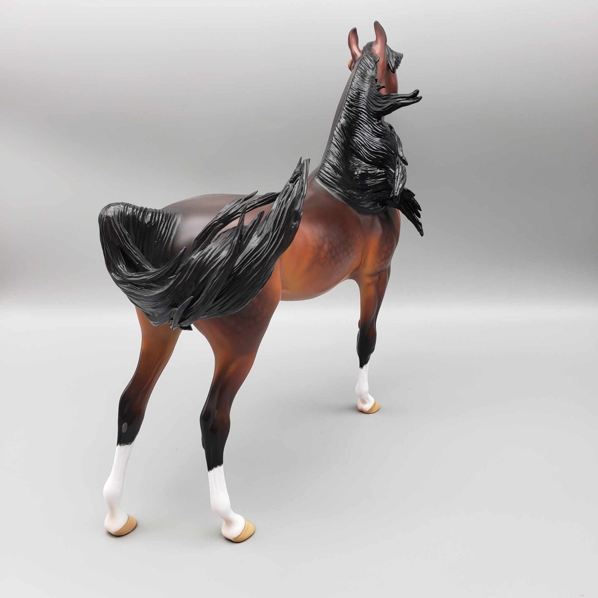 Rocking Around the Christmas Tree OOAK Custom Bay Arabian By Carrie Keller Holiday Best Offers 12/11/23