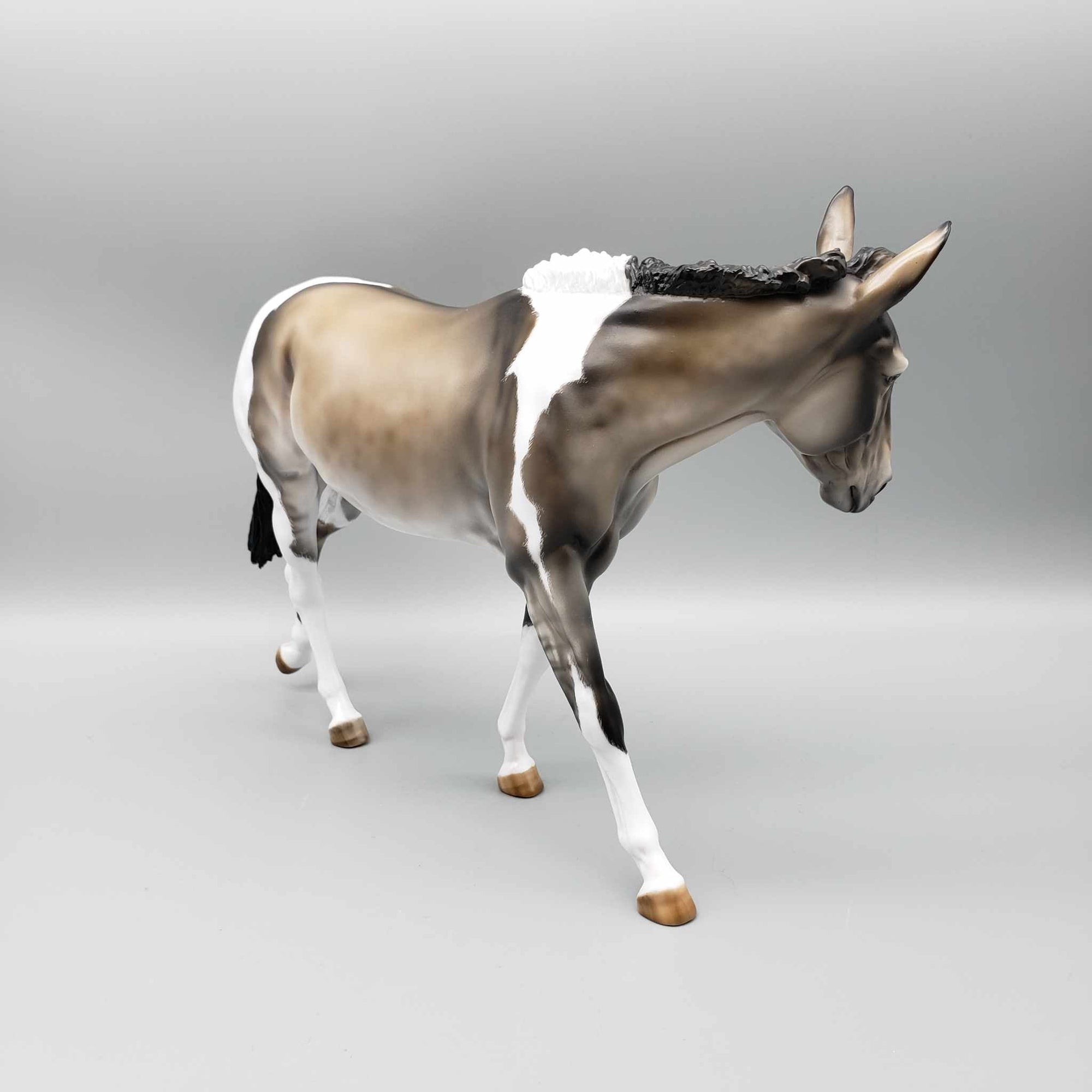 Pa-Rum Pum Pum Pum OOAK Grulla Tobiano Custom Mule By Julie Keim Holiday Best Offers 12/11/23