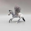 Silver OOAK Deco Gray Winged Appaloosa Cutter Chip By Jess Hamill Holiday Sale HS23