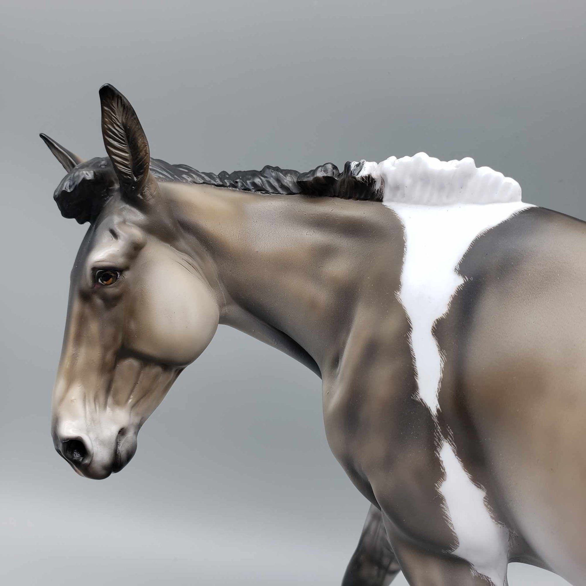 Pa-Rum Pum Pum Pum OOAK Grulla Tobiano Custom Mule By Julie Keim Holiday Best Offers 12/11/23