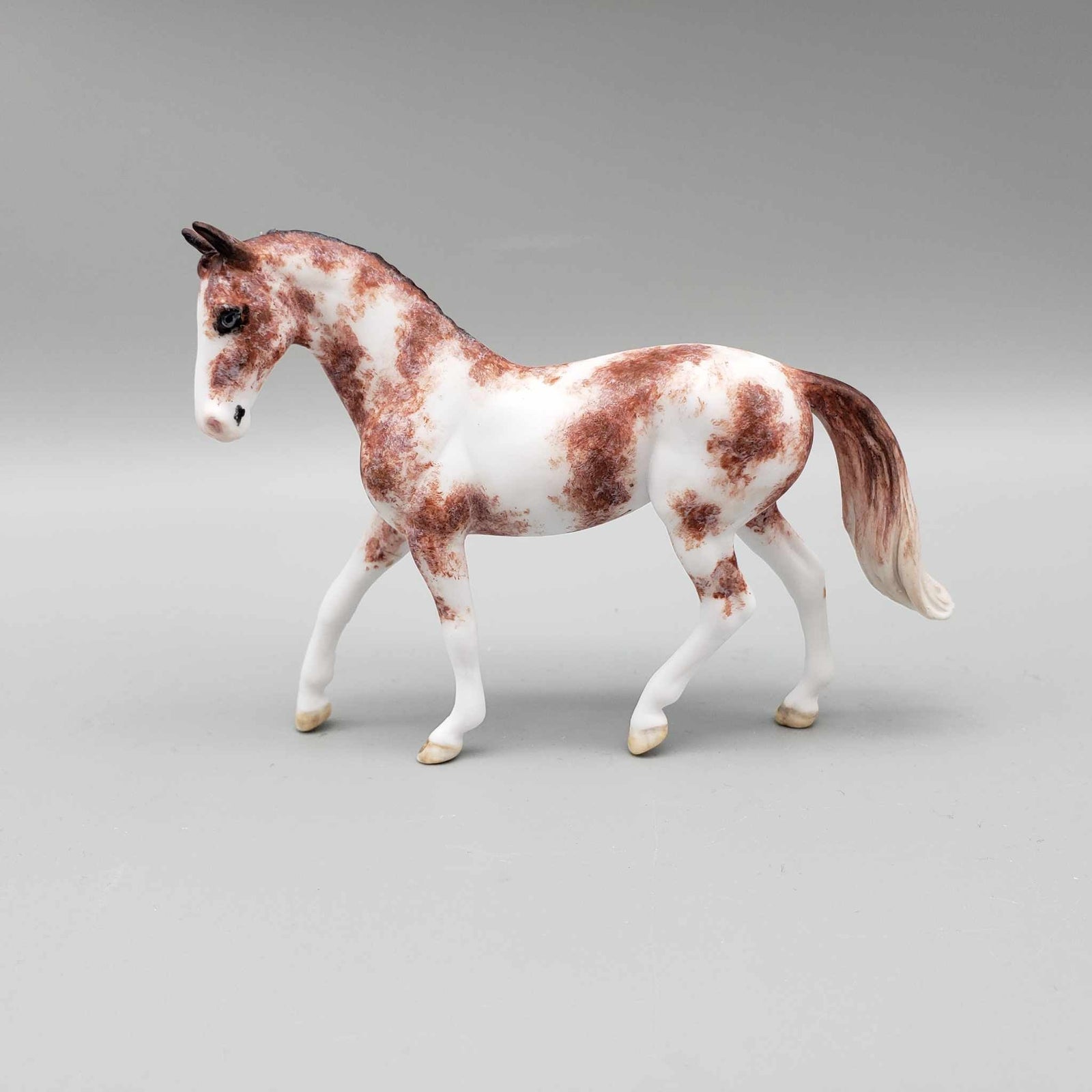 Ingrid OOAK Custom Red Chestnut Sabino Warmblood Chip By Andrea Thomason Holiday Sale HS23