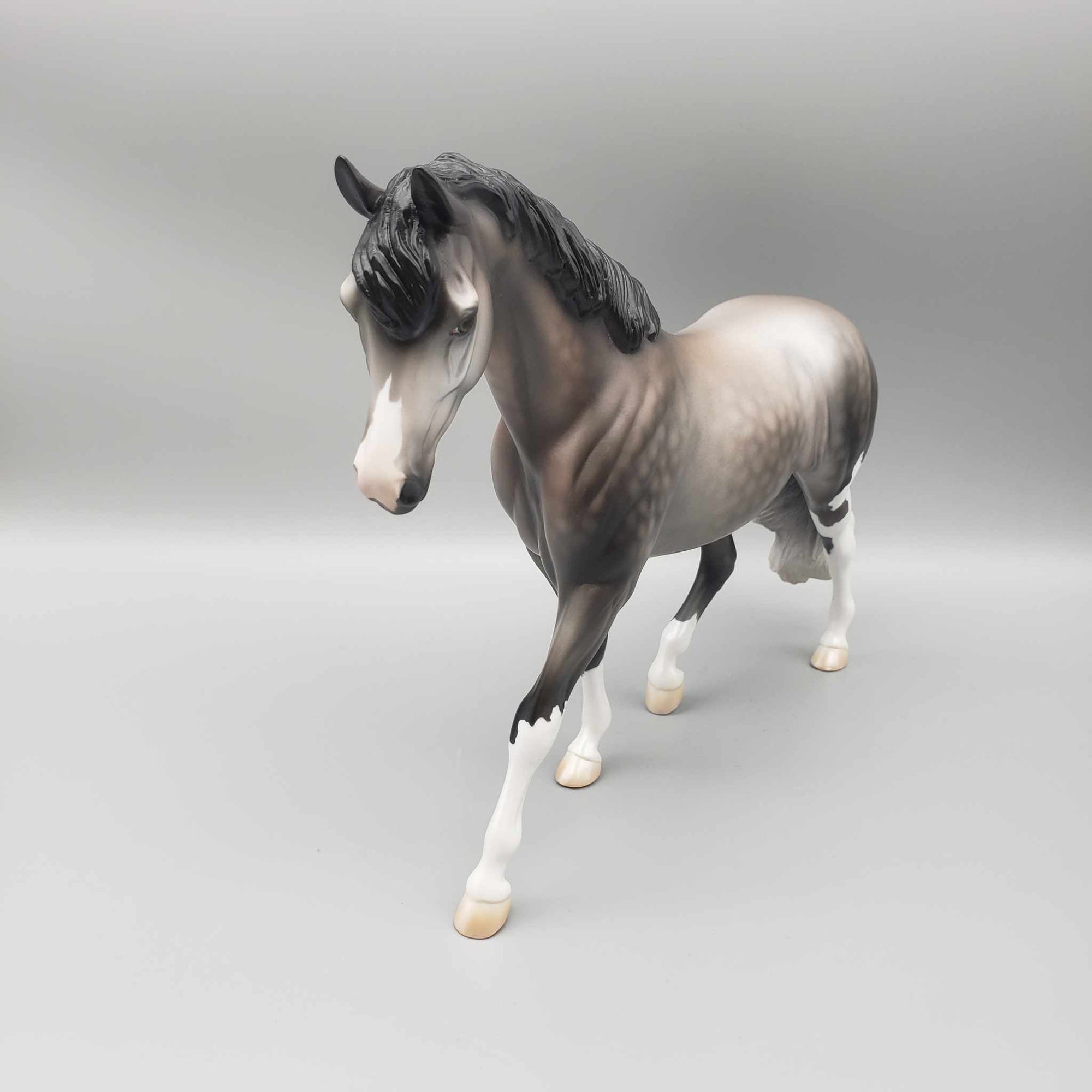 Tinsel Town OOAK Dappled Rose Gray Pony By Jess Hamill Holiday Sale HS23