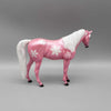 Snow Blush OOAK Deco Pink Pebble Arabian by Carrie Keller Holiday Sale HS23