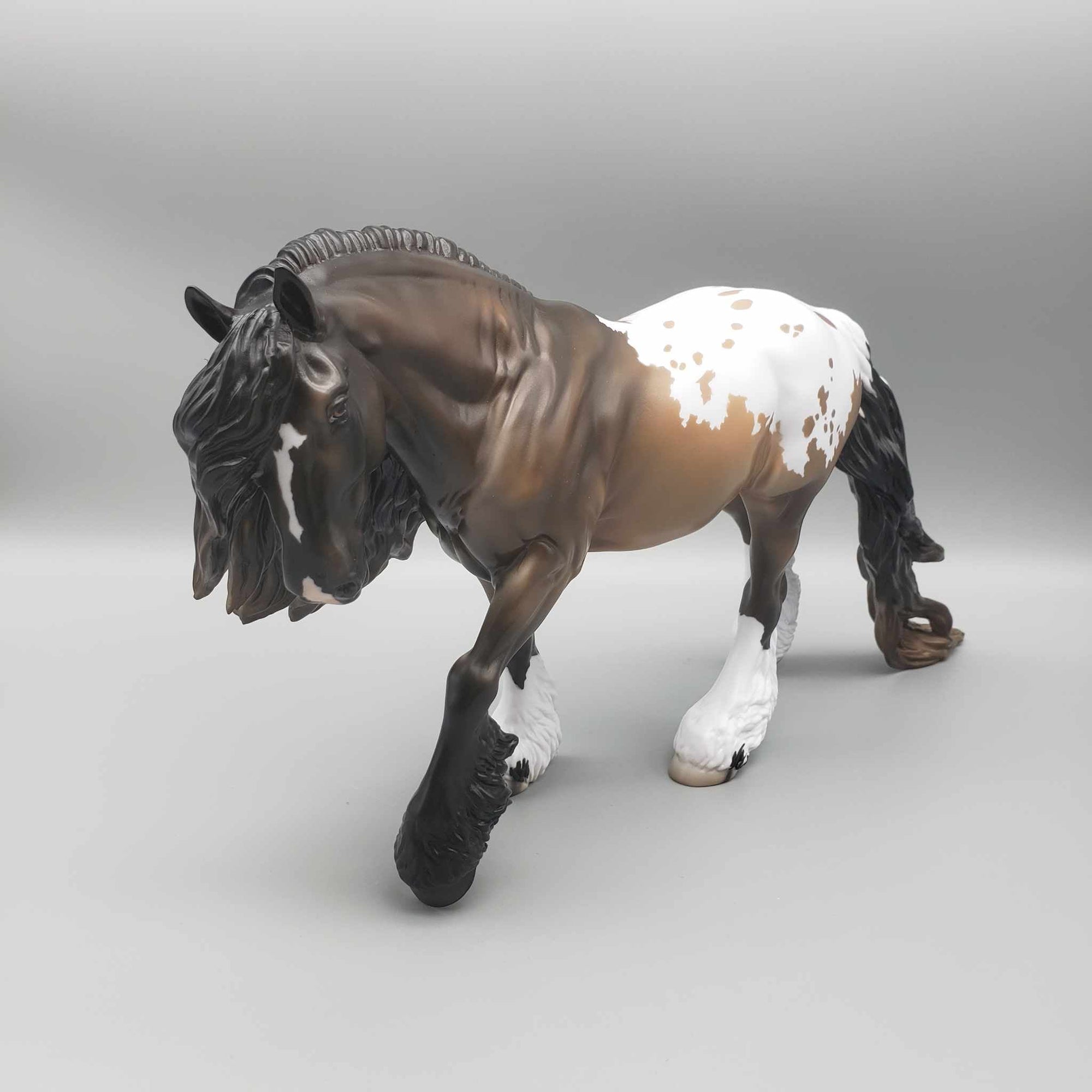 Teddy Bear OOAK Sooty Buckskin Appaloosa Irish Cobb By Jess Hamill Holiday Sale HS23