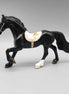 Pour Decisions OOAK Black Friesian Chip with Hand Painted Tack By Jess Hamill New Year Sales Collection NY23