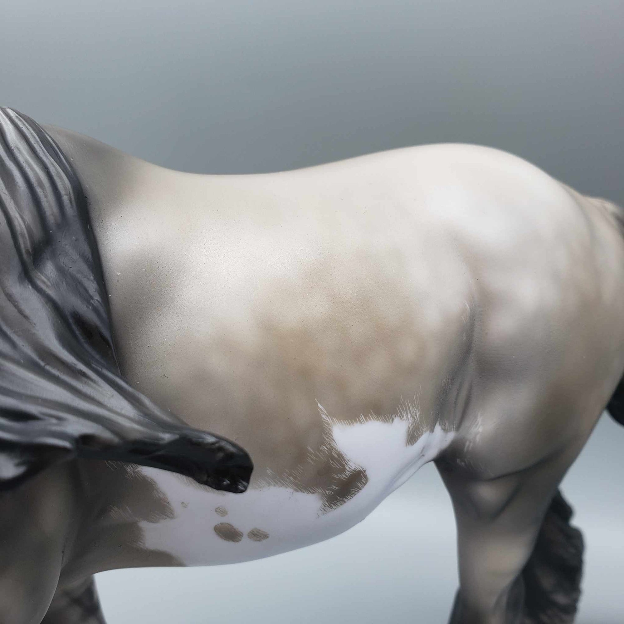 Spirit of Christmas OOAK Customized Dappled Grulla Overo Irish Cob By Julie Keim Holiday Sale HS23