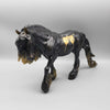Midnight Toast OOAK Black and Gold Deco Irish Cob By Angela Marleau New Year Sales Collection NY23