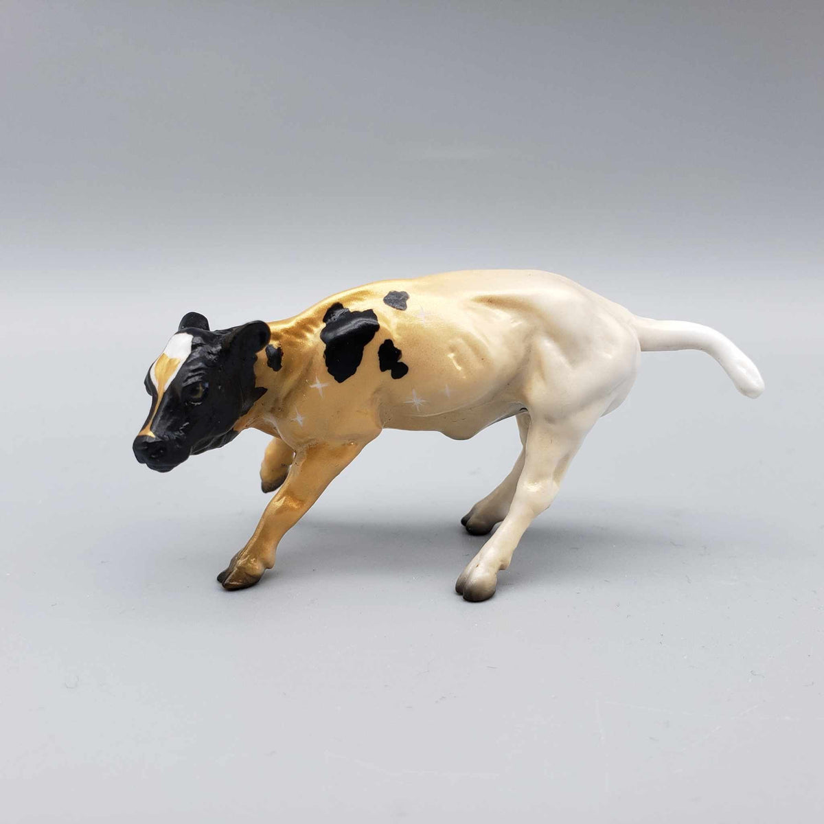 Champagne Toast OOAK Deco Calf Chip By Jess Hamill New Year Sales Collection NY23