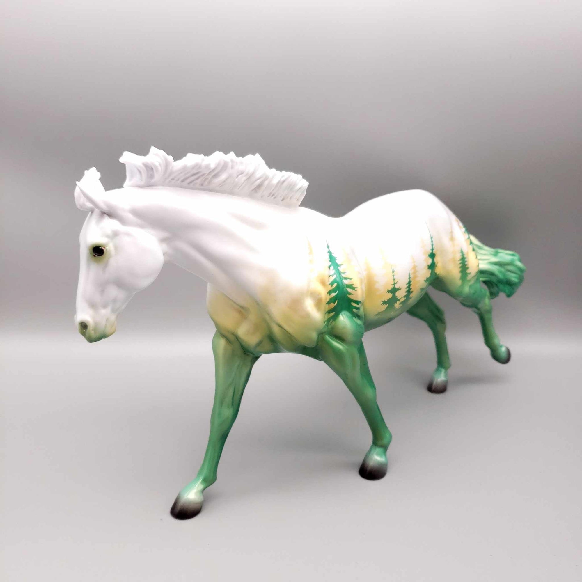 Silent Winter OOAK Deco Remington and Candle Holder Set By Ashley Palmer Facebook Auction Holiday Sale HS23