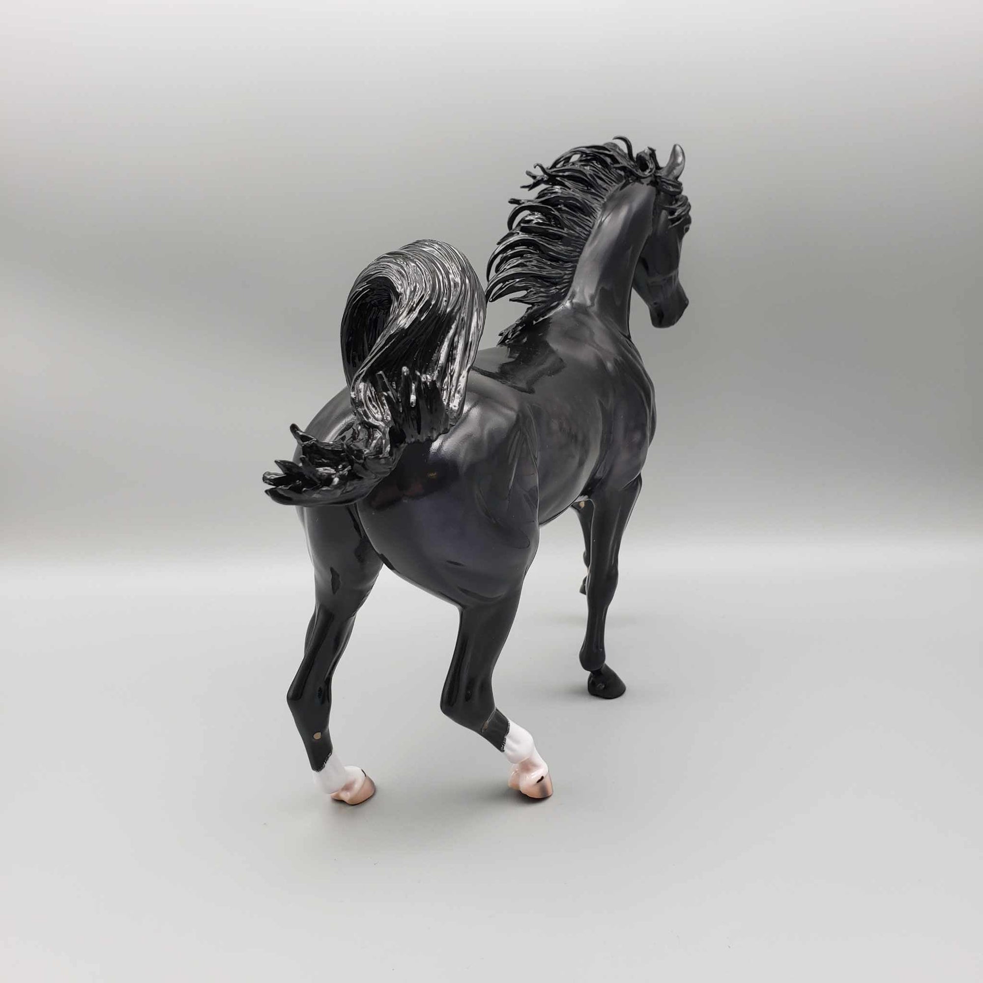 Wildcat OOAK Dappled Black Arab Mare By Caroline Boydston Best Offer 12/18/23