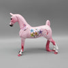 Floral Fantasia OOAK Pink and Bling Glossy Saddlebred Pebble By Dawn Quick Holiday Sale HS23
