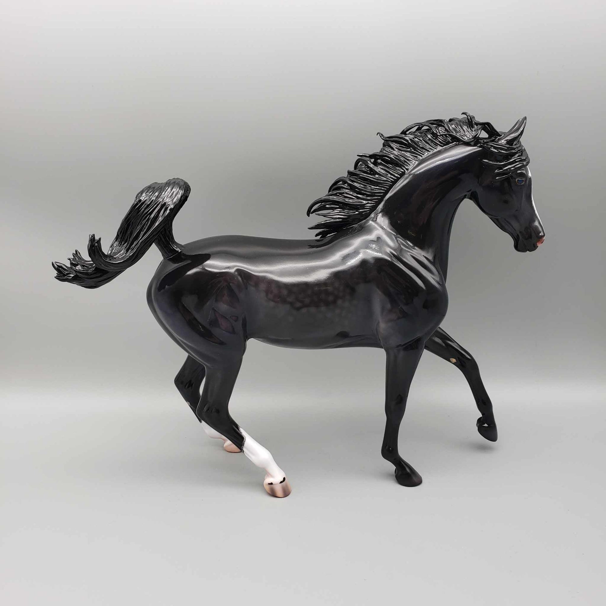 Wildcat OOAK Dappled Black Arab Mare By Caroline Boydston Best Offer 12/18/23