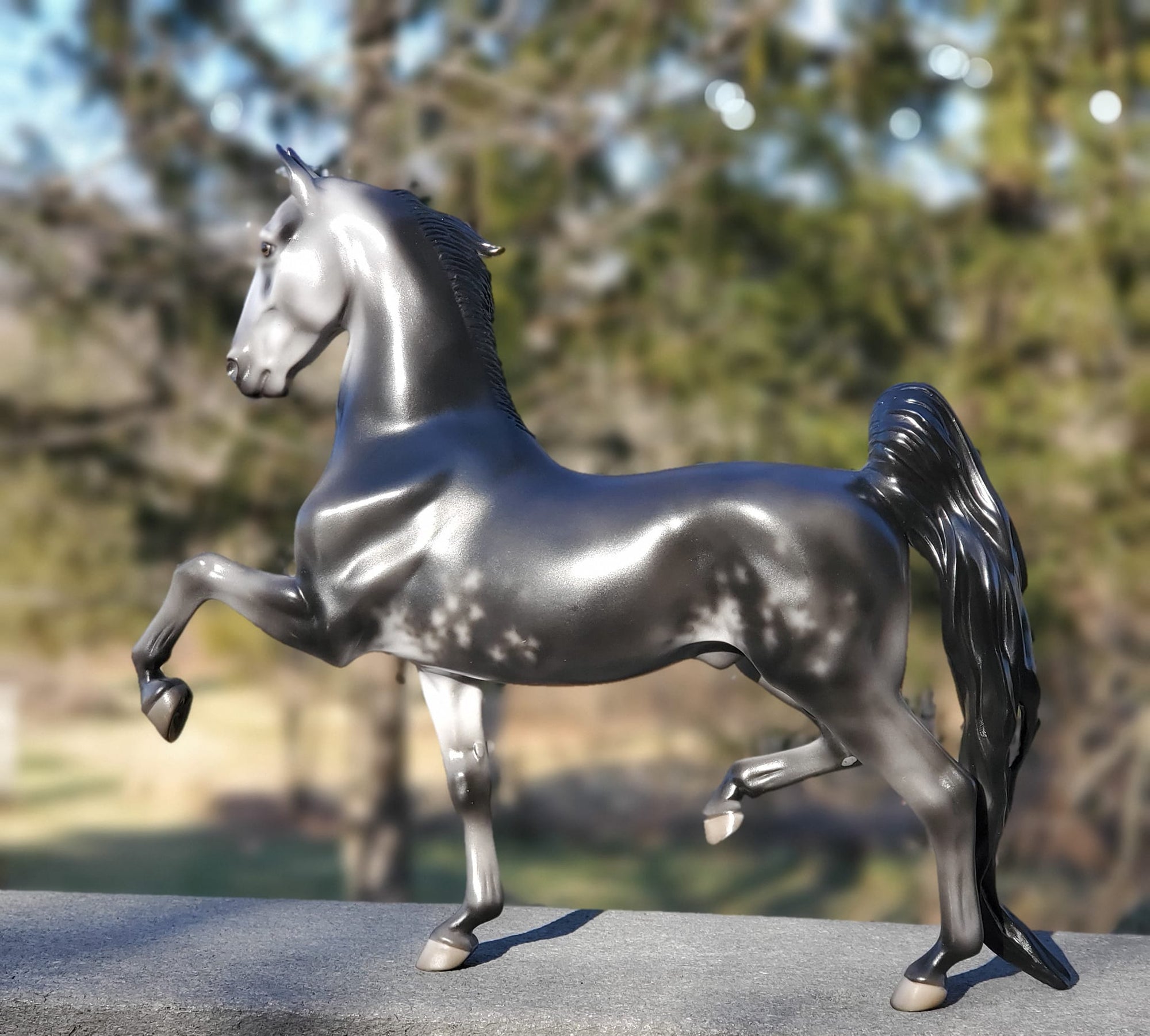 Licorice OOAK Dappled Gray Saddlebred By Jess Hamill Holiday Sale HS23