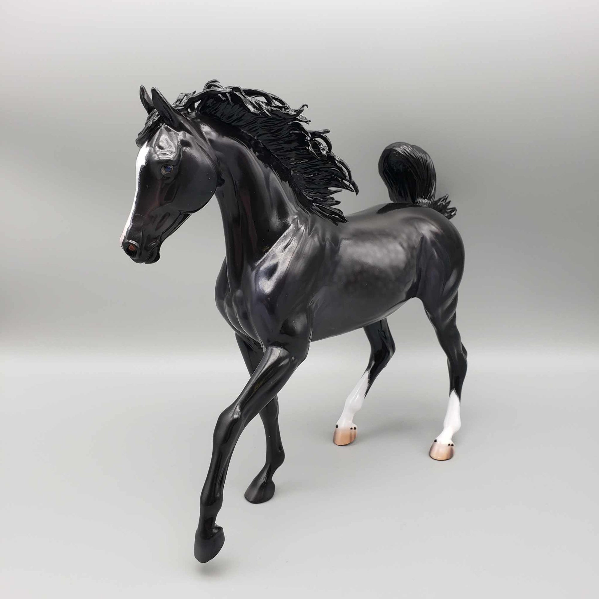 Wildcat OOAK Dappled Black Arab Mare By Caroline Boydston Best Offer 12/18/23