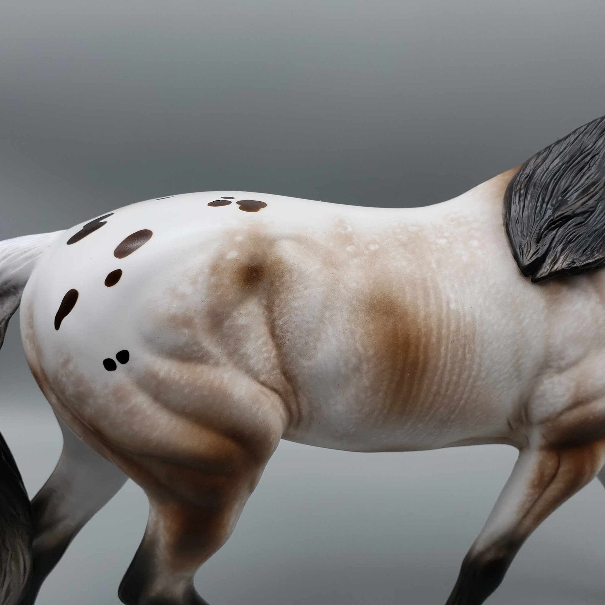 Cocktail Attire OOAK Bay Varnish Appaloosa Irish Draught By Sheryl Leisure Best Offer 12/18/23