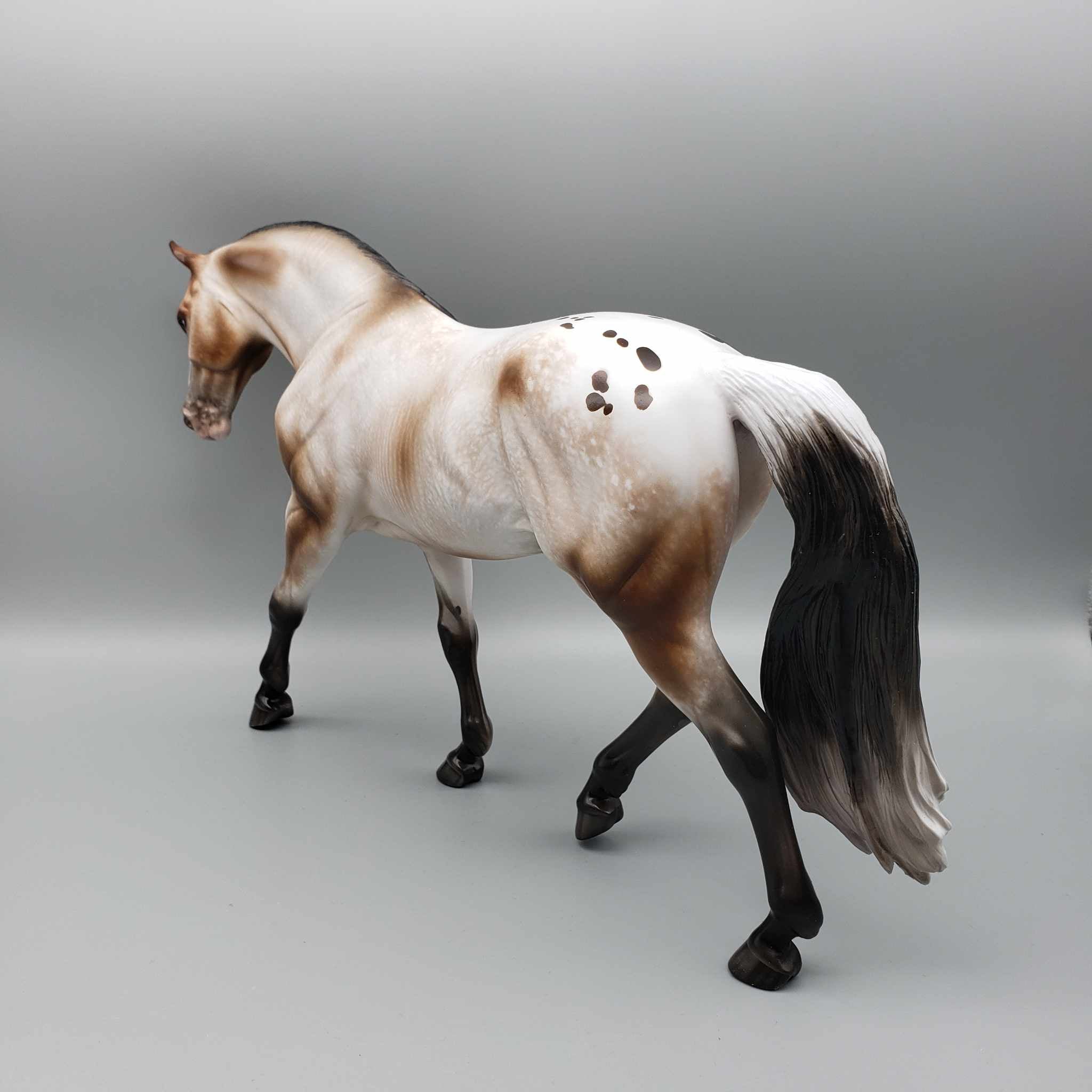 Cocktail Attire OOAK Bay Varnish Appaloosa Irish Draught By Sheryl Leisure Best Offer 12/18/23