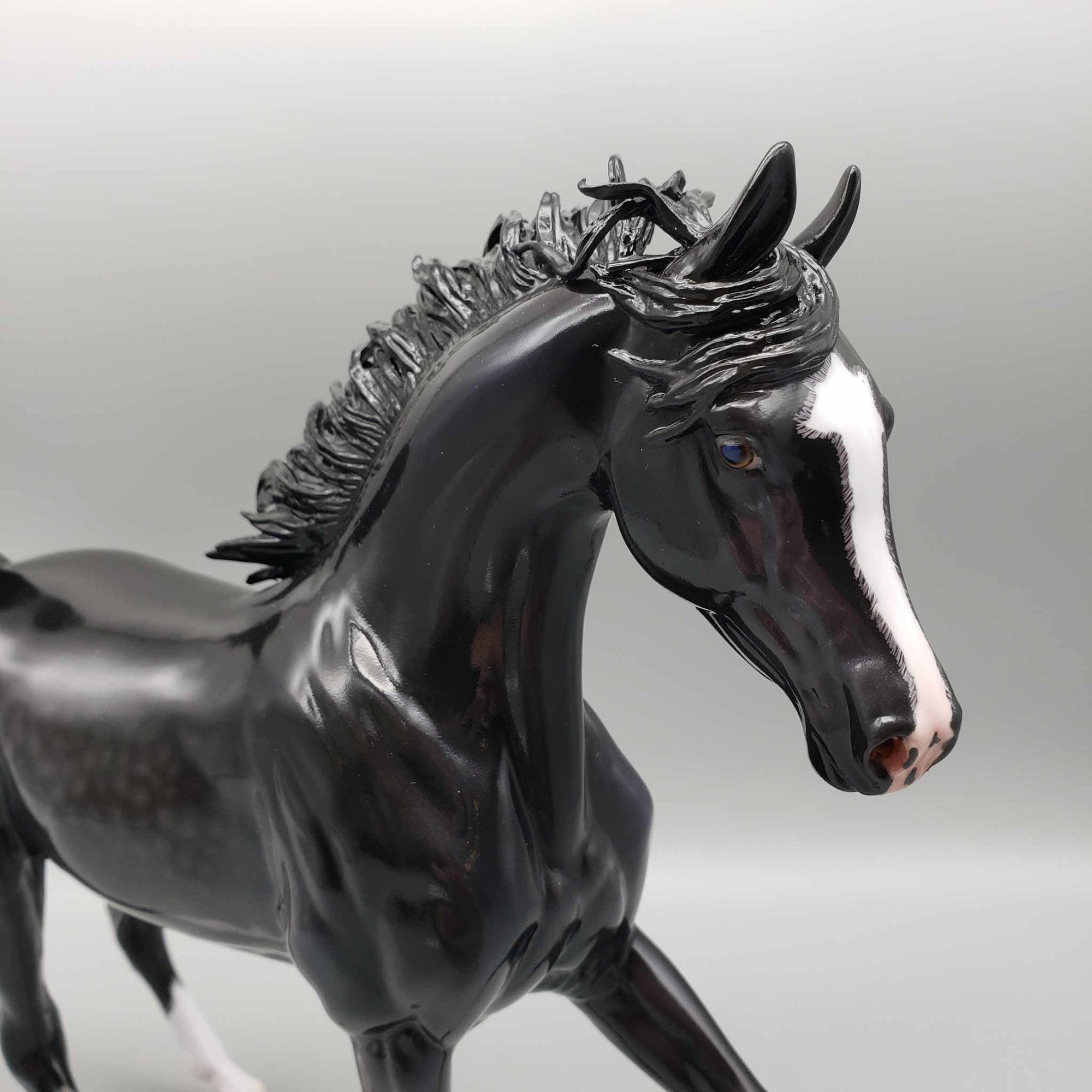 Wildcat OOAK Dappled Black Arab Mare By Caroline Boydston Best Offer 12/18/23