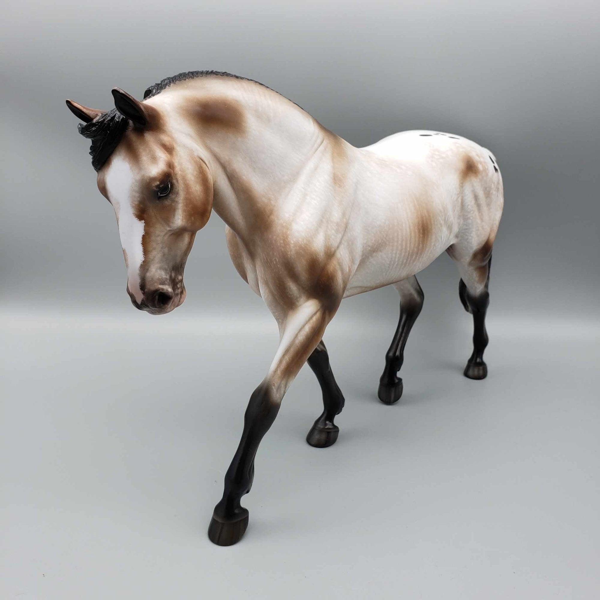 Cocktail Attire OOAK Bay Varnish Appaloosa Irish Draught By Sheryl Leisure Best Offer 12/18/23