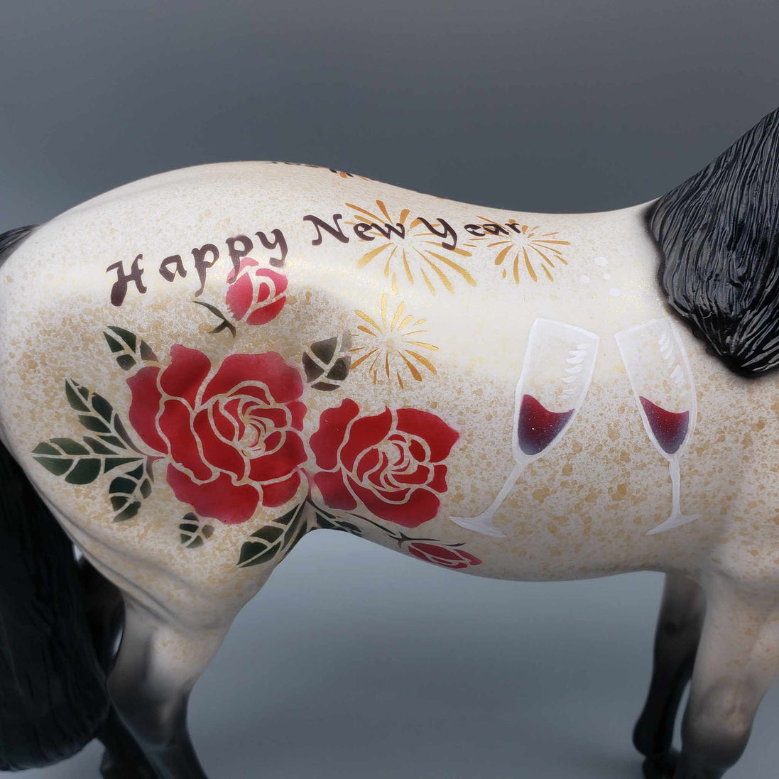 Twelve O'clock Toast OOAK Deco Andalusian By Dawn Quick New Year Sales Collection NY23