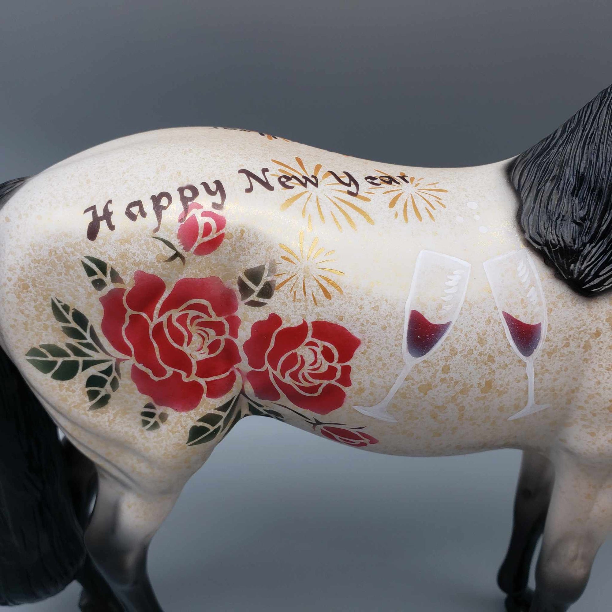 Twelve O&#39;clock Toast OOAK Deco Andalusian By Dawn Quick New Year Sales Collection NY23