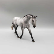 Father Time OOAK Grey Brindle Warmblood Pebble By Jess Hamill New Year Sales Collection NY23