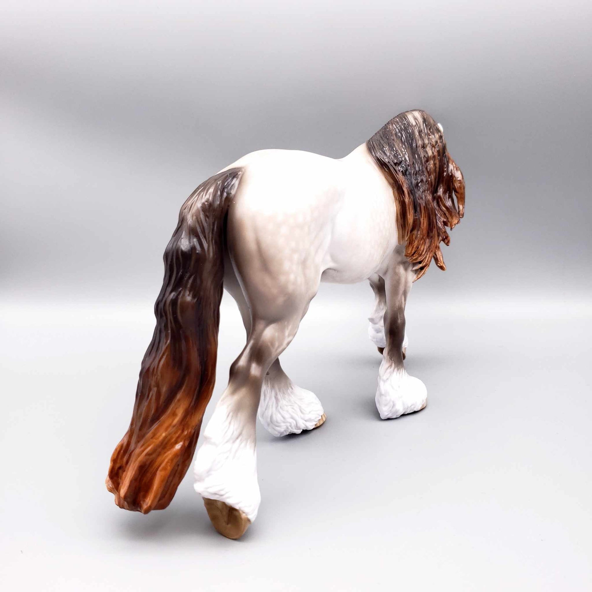 Snow Festival OOAK Dappled Rose Grey Irish Cob By Sheryl Leisure Best Offer 12/18/23