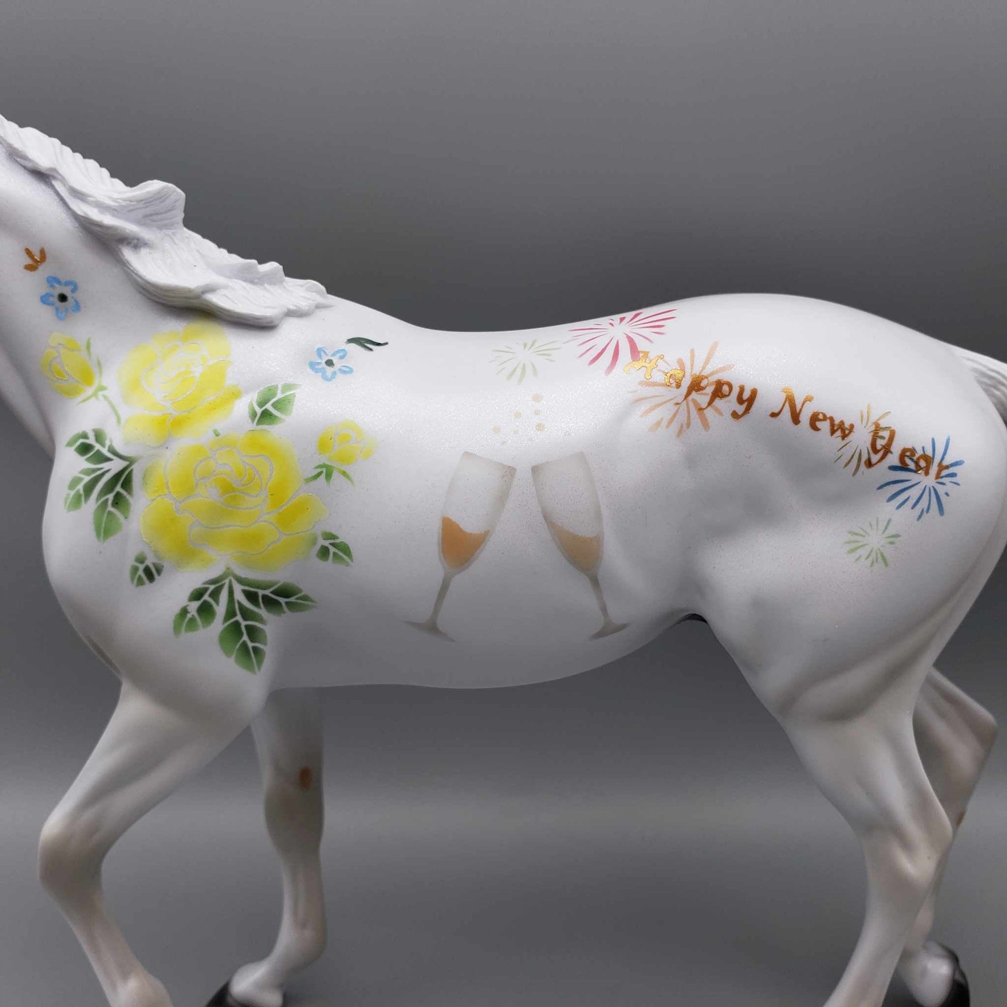 Merry-Making Memories OOAK Deco Thoroughbred By Dawn Quick New Year Sales Collection NY23