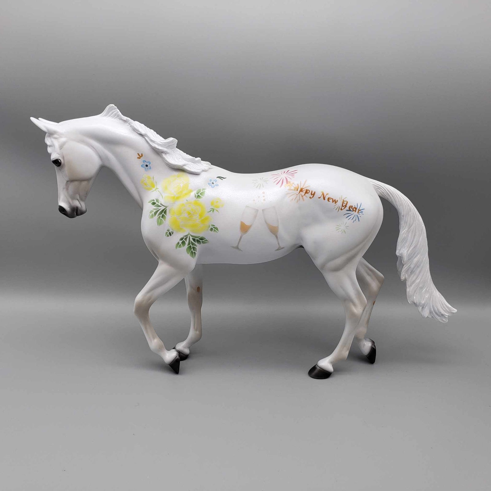 Merry-Making Memories OOAK Deco Thoroughbred By Dawn Quick New Year Sales Collection NY23