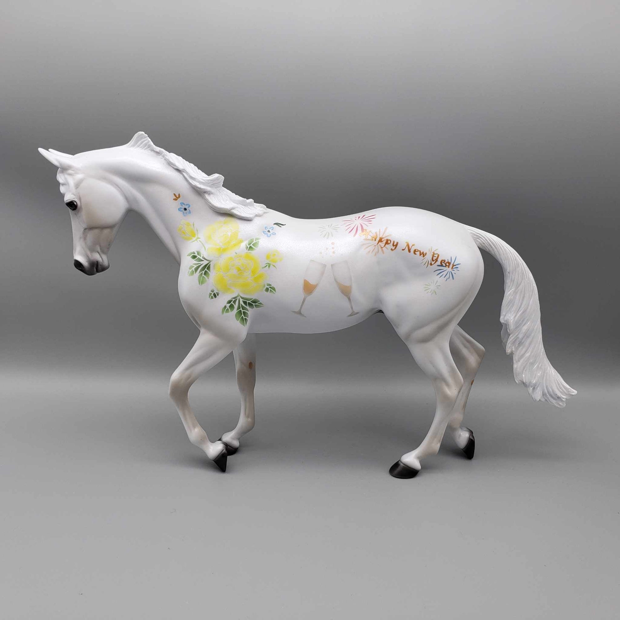 Merry-Making Memories OOAK Deco Thoroughbred By Dawn Quick New Year Sales Collection NY23