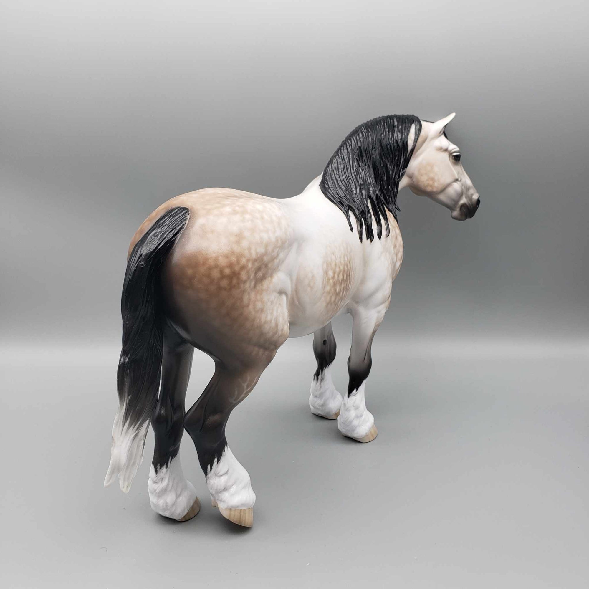 Lady Penelope OOAK Dappled Bay Going Grey Heavy Draft By Sheryl Leisure Best Offers 12/26/23