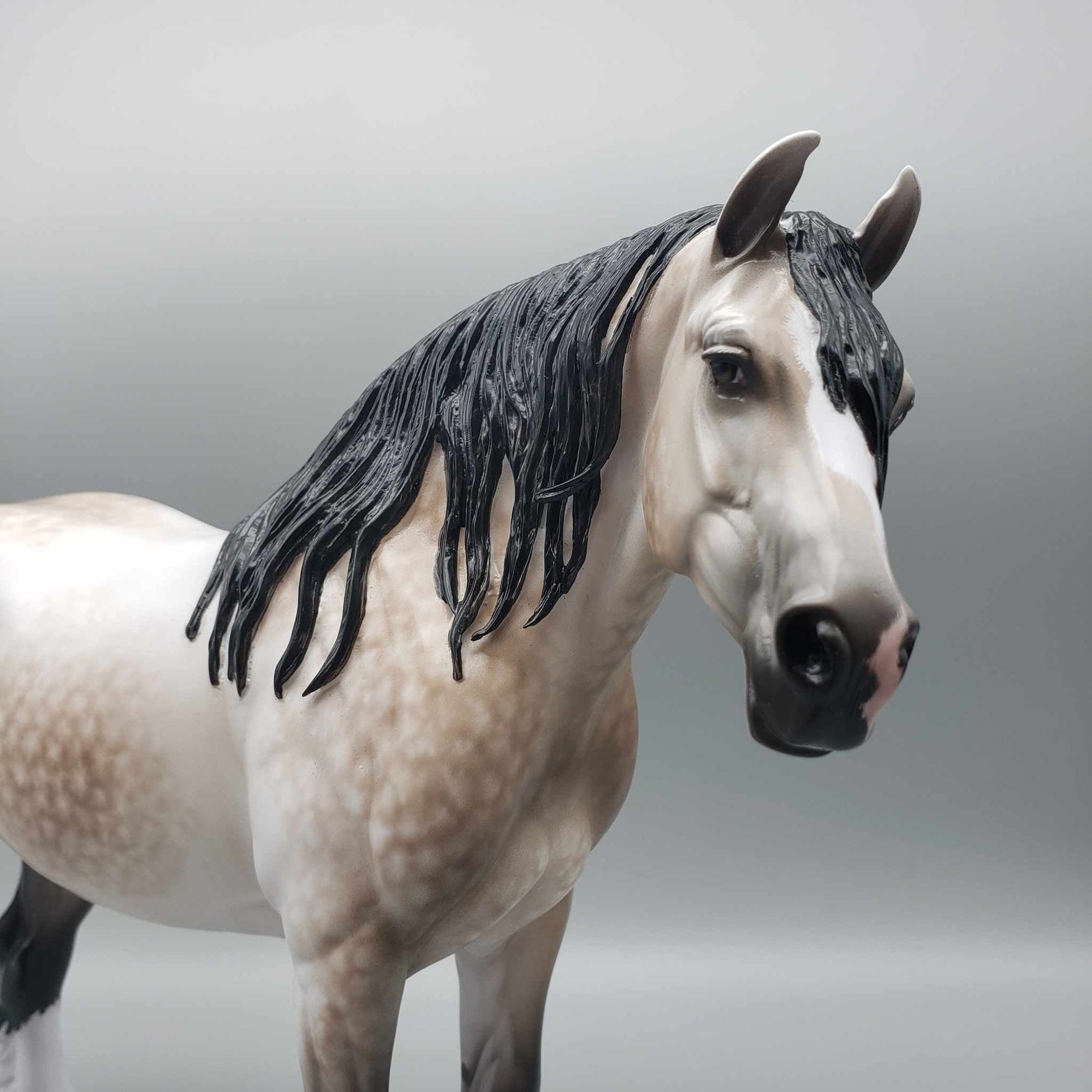 Lady Penelope OOAK Dappled Bay Going Grey Heavy Draft By Sheryl Leisure Best Offers 12/26/23