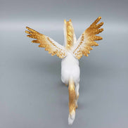 St. Nico OOAK Deco Gold Winged Angel Friesian Chip By Jess Hamill Holiday Sale HS23
