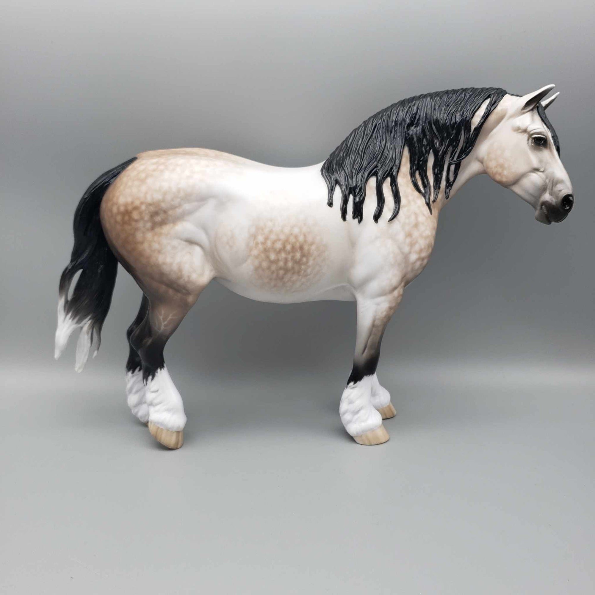 Lady Penelope OOAK Dappled Bay Going Grey Heavy Draft By Sheryl Leisure Best Offers 12/26/23