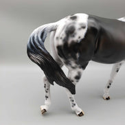 Party Noisemaker OOAK Custom Bay Tobiano with Cat Tracks Mule By Dawn Quick New Year Sales Collection NY23 Facebook Auction