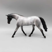 In With The New OOAK Blue Roan Brindle Warmblood Pebble By Jess Hamill New Year Sales Collection NY23