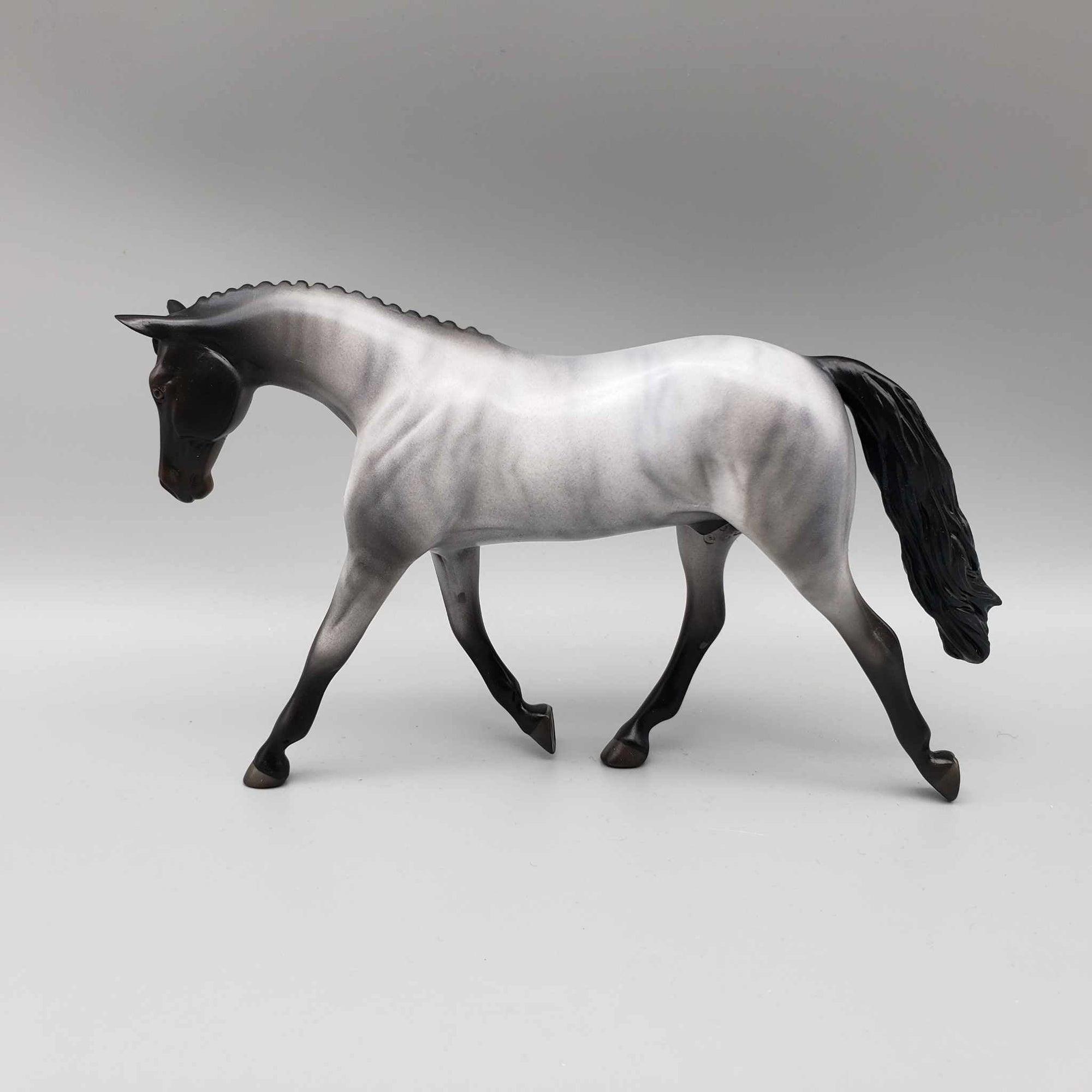In With The New OOAK Blue Roan Brindle Warmblood Pebble By Jess Hamill New Year Sales Collection NY23