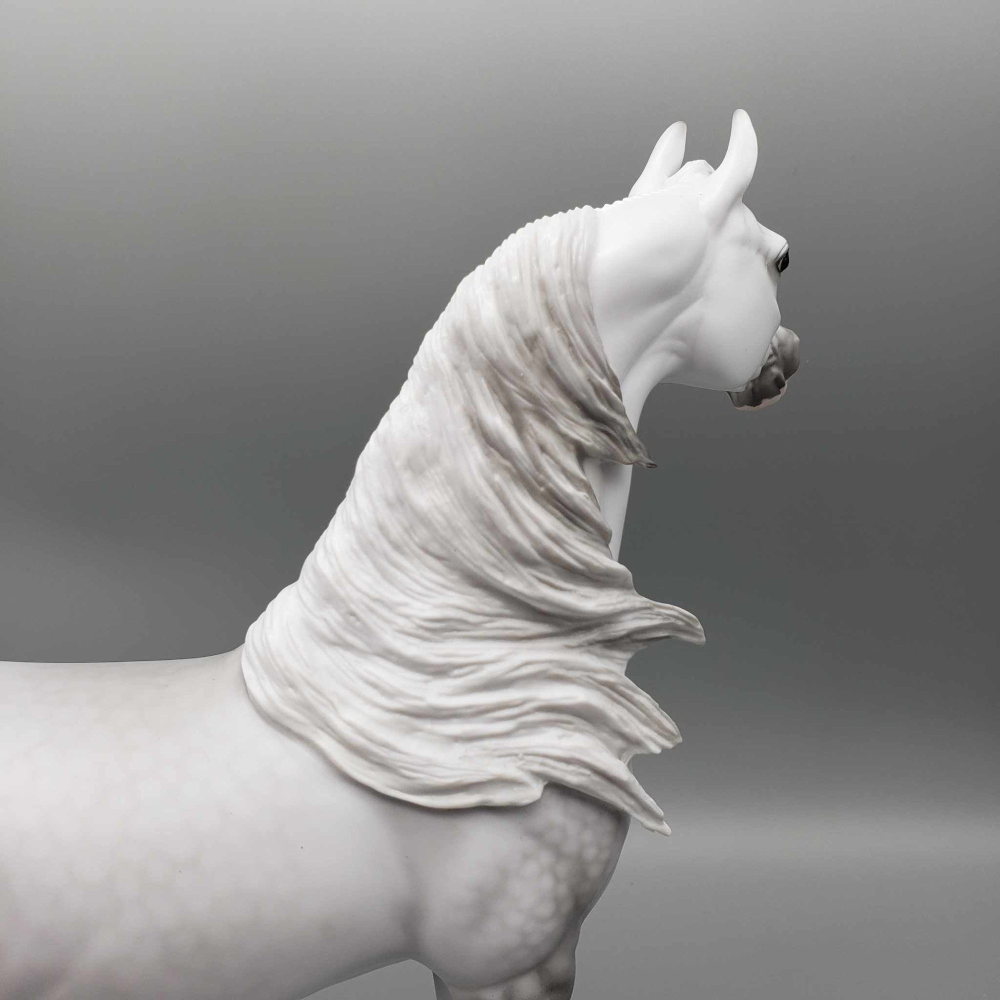 Stormy OOAK Dappled Grey Arabian By Ellen Robbins Employee Appreciation Model